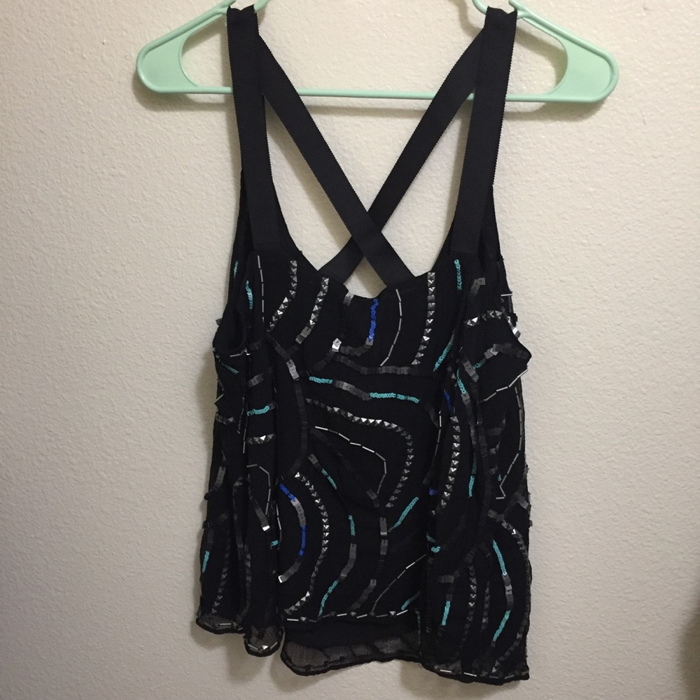 New gorgeous delicate Free People sequin top